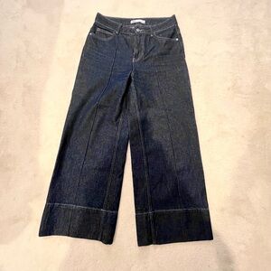 Zara Wide-Leg Dark Indigo Jeans